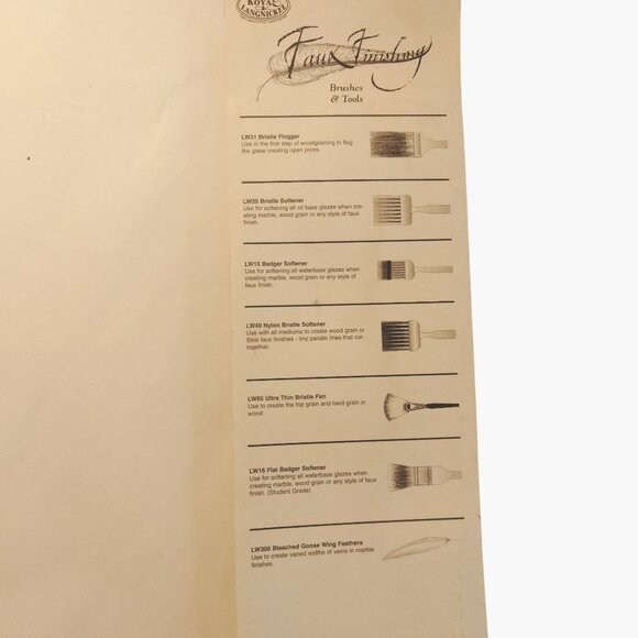 Royal Langnickel  Finishing Brush Goose Wing Feather Tool LW300 - Picture 6 of 7